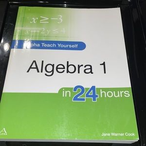 Alpha teach yourself algebra 1 in 24 hours